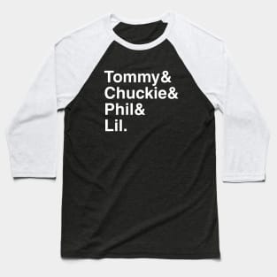 Rugrats - Tommy & Chuckie & Phil & Lil. (White) Baseball T-Shirt